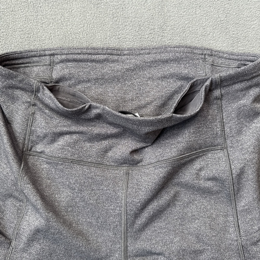 Lululemon In Movement Tight Everlux Tall 4 Gray Full Length Side Pockets - Picture 5 of 12